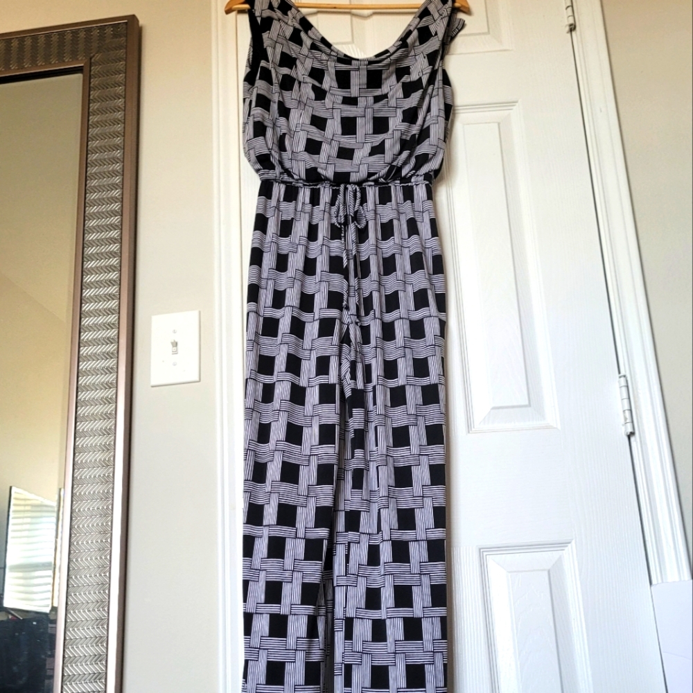 ENFOCUS business JUMPSUIT Size4 Navyblue with white